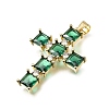 Easter Brass Pave Cubic Zirconia Pendants CU-E002-01B-G05-2