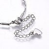 304 Stainless Steel Charm Bracelets STAS-O099-03GP-4