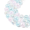 Electroplate Glass Beads Strands EGLA-D300-06-8mm-26-4