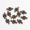 Tibetan Style Chinese Knot Alloy Links connectors TIBE-Q035-077AB-NR-1