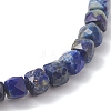 Natural Lapis Lazuli Beaded Stretch Bracelets for Women BJEW-JB13335-03-4
