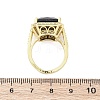 Brass Micro Pave Clear Cubic Zirconia Cuff Rings for Women RJEW-A062-04G-3
