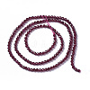 Natural Garnet Beads Strands X-G-F596-03-3mm-2
