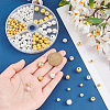 190pcs 6 Style Brass Beads KK-PH0005-51-3