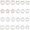 139Pcs 8 Styles CCB Plastic Beads Frames CCB-YW0001-73-1