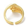 Brass Open Ring Rings RJEW-E292-04G-3