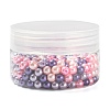 300Pcs Baking Painted Pearlized Glass Pearl Round Beads HY-FS0001-01A-7