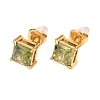304 Stainless Steel Micro Pave Cubic Zirconia Stud Earrings EJEW-Z165-01G-03-2