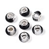 Transparent Resin Rondelle European Beads RESI-N044-02A-1