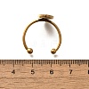 304 Stainless Steel Open Cuff Ring Components X-STAS-M057-01F-G-3
