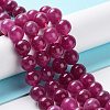 Dyed Natural Malaysia Jade Beads Strands G-G021-02B-03-2