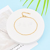Brass Cable Chain Bracelets for Women BJEW-N032-08F-G-1