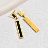 Stainless Steel Rectangle Dangle Stud Earrings for Women TP0848-1-2