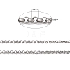 304 Stainless Steel Rolo Chains STAS-O076-01-2