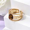 304 Stainless Steel Cuff Open Rings RJEW-F213-03G-11-3