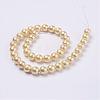 Wrinkle Textured Shell Pearl Beads Strands BSHE-E016-8mm-04-2