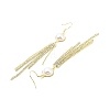 Resin Imitation Pearl with Crystal Rhinestone Dangle Earrings EJEW-C037-03LG-3