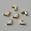 Alloy Rhinestone Cabochons MRMJ-WH0077-043K-2