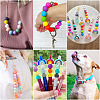 45Pcs 3 Colors Round Silicone Focal Beads SIL-TAD0001-01H-7