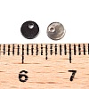 Natural Black Lip Shell Flat Round Charms SHEL-T020-08-3