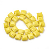 Opaque Solid Color Glass Beads Strands GLAA-N032-07L-2