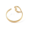 12Pcs Ion Plating(IP) 304 Stainless Steel Heart Open Cuff Rings for Women RJEW-G312-05G-4