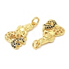 Brass Micro Pave Cubic Zirconia Pendants LS-KK-P236-15G-2