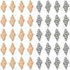 40Pcs 2 Colors 1-Hole Alloy Shank Buttons BUTT-CY0001-28A-7
