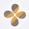 Resin & Walnut Wood Pendants RESI-S358-95G-1