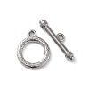 Non-Tarnish 304 Stainless Steel Ring Toggle Clasps X-STAS-A092-09E-P-1