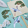 4Pcs Polyester Embroidery on Clothing Patches DIY-FG0007-83-4
