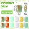 50Pcs Opaque Acrylic Beads MACR-FS0002-50-3