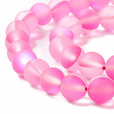 Synthetic Moonstone Beads Strands G-E573-01B-05-1