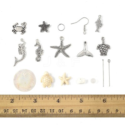 Ocean DIY Dangle Earring Making Kits DIY-FS0009-27-1