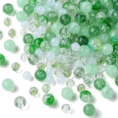 DIY Round Acrylic Beads Bracelets Making Kits DIY-FS0007-02D-1