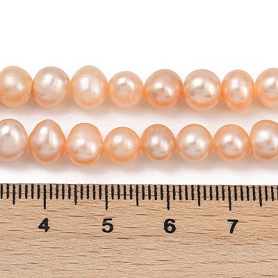 Natural Cultured Freshwater Pearl Beads Strands PEAR-I007-07Y-01B-1
