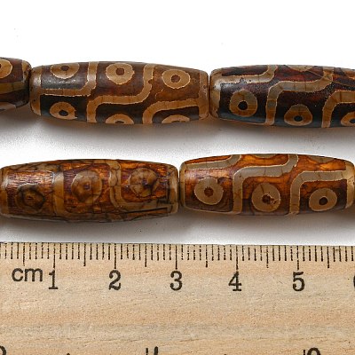 Tibetan Style dZi Beads Strands G-P526-C03-1