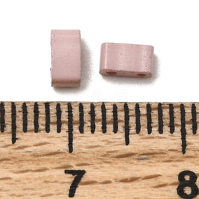 2-Hole Baking Paint Glass Seed Beads SEED-S023-17B-42-1