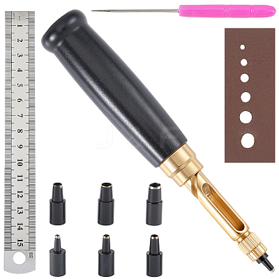 Brass & Steel Head Leather Hole Punches AJEW-CL0002-67-1