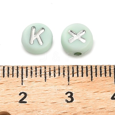 Opaque Acrylic Beads OACR-H046-02B-1