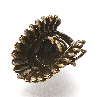 Retro Brass Beads KK-L006-001AB-1