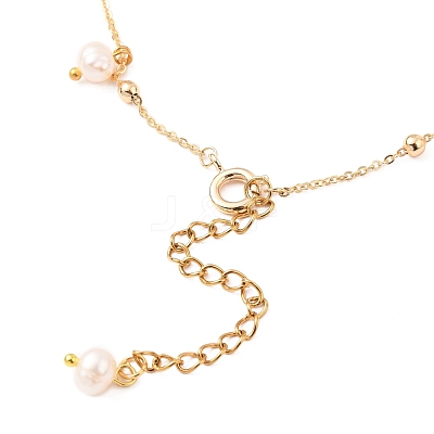Brass Cable Chain Anklets AJEW-AN00328-1