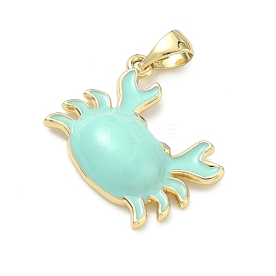 Brass Enamel Pendants KK-G555-20G-01-1