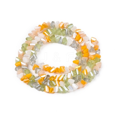 Electroplate Glass Beads Strands GLAA-T023-A17-02-1