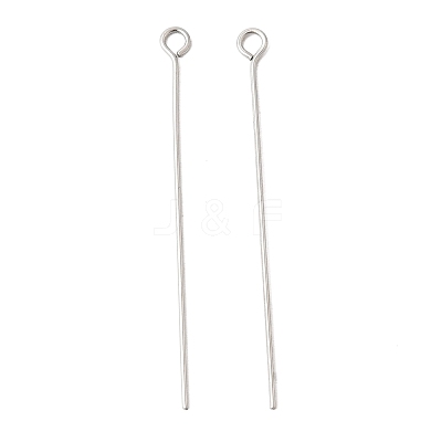 Non-Tarnish 304 Stainless Steel Eye Pin X-STAS-R045-45mm-1