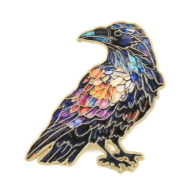 Raven Alloy Lapel Pin Backs for Backpack Clothes AL-CBABF13-04-1
