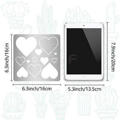 Valentine's Day Stainless Steel Metal Cutting Dies Stencils DIY-WH0518-001-1
