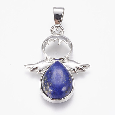 Natural Lapis Lazuli Pendants X-G-G651-A08-1
