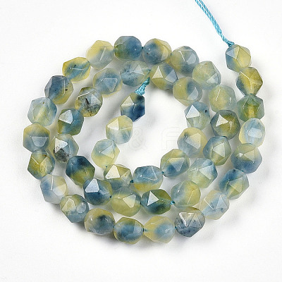 Dyed Natural White Jade Beads Strands G-T139-8mm-45W-1