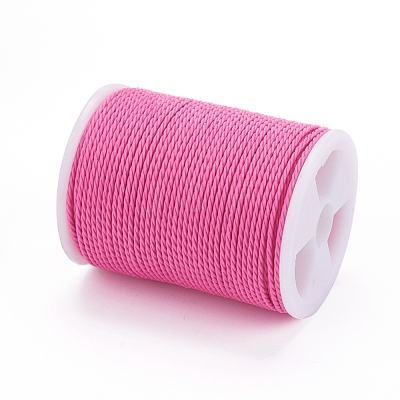 Round Waxed Polyester Cord YC-G006-01-1.0mm-19-1